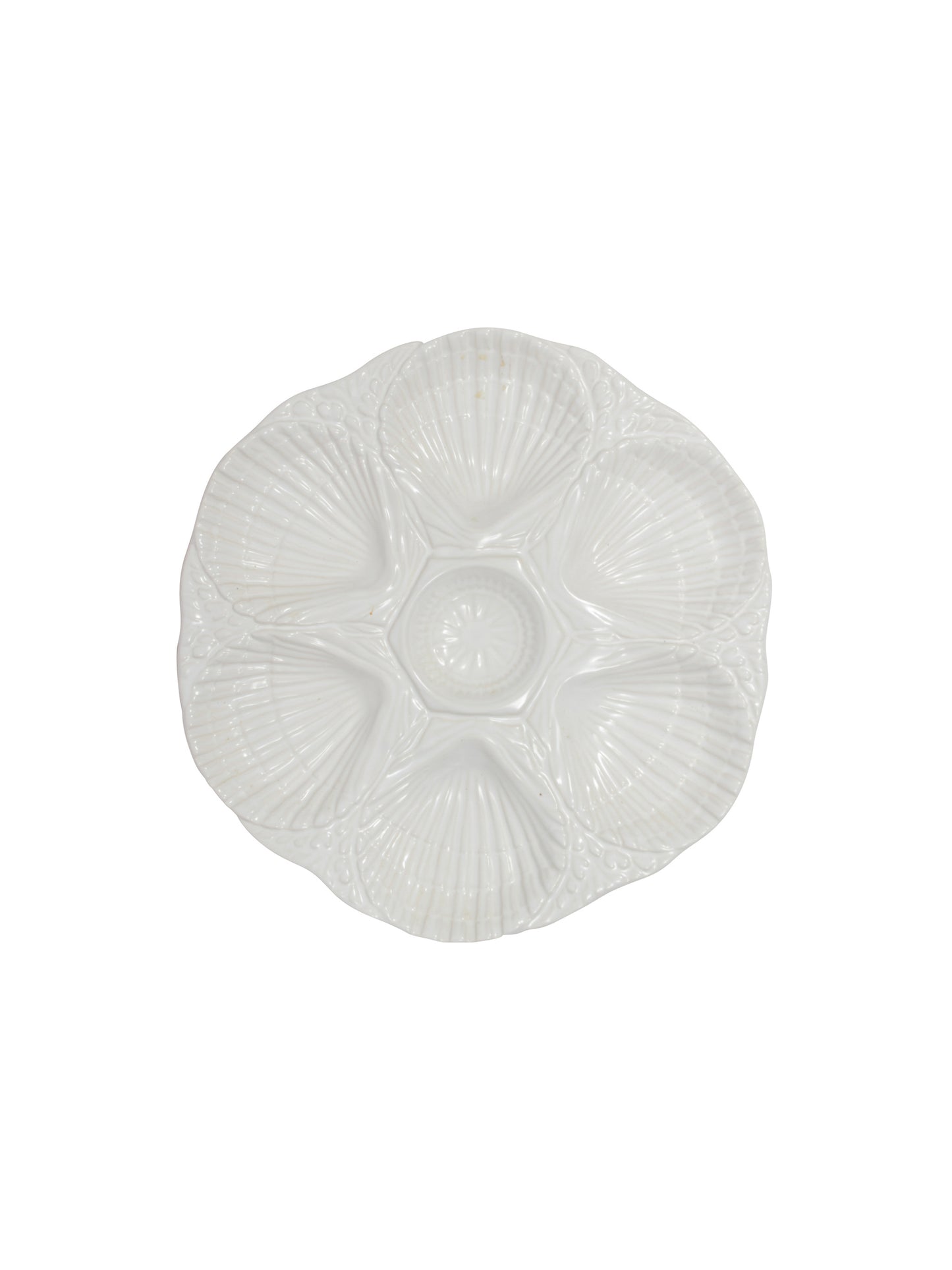 Vintage Olfaire White Oyster Plate