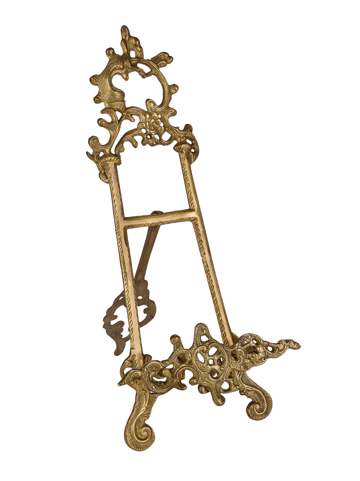 Vintage Ornate XL Brass Easel Two Weston Table