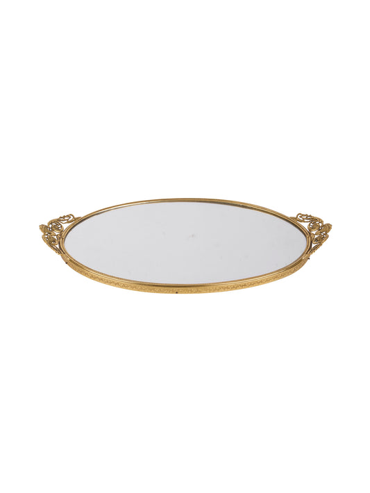 Vintage Oval Mirror Tray Weston Table