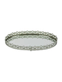 Vintage Oval Plateau Mirror Tray Weston Table