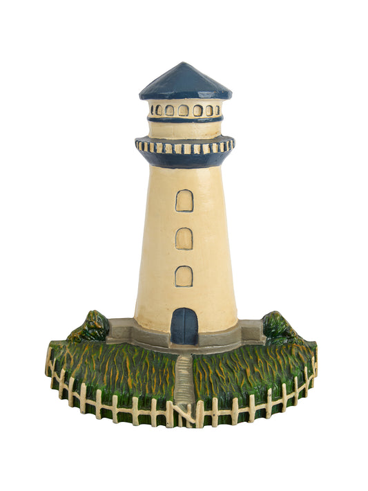Vintage Painted Lighthouse Cast Iron Doorstop Weston Table