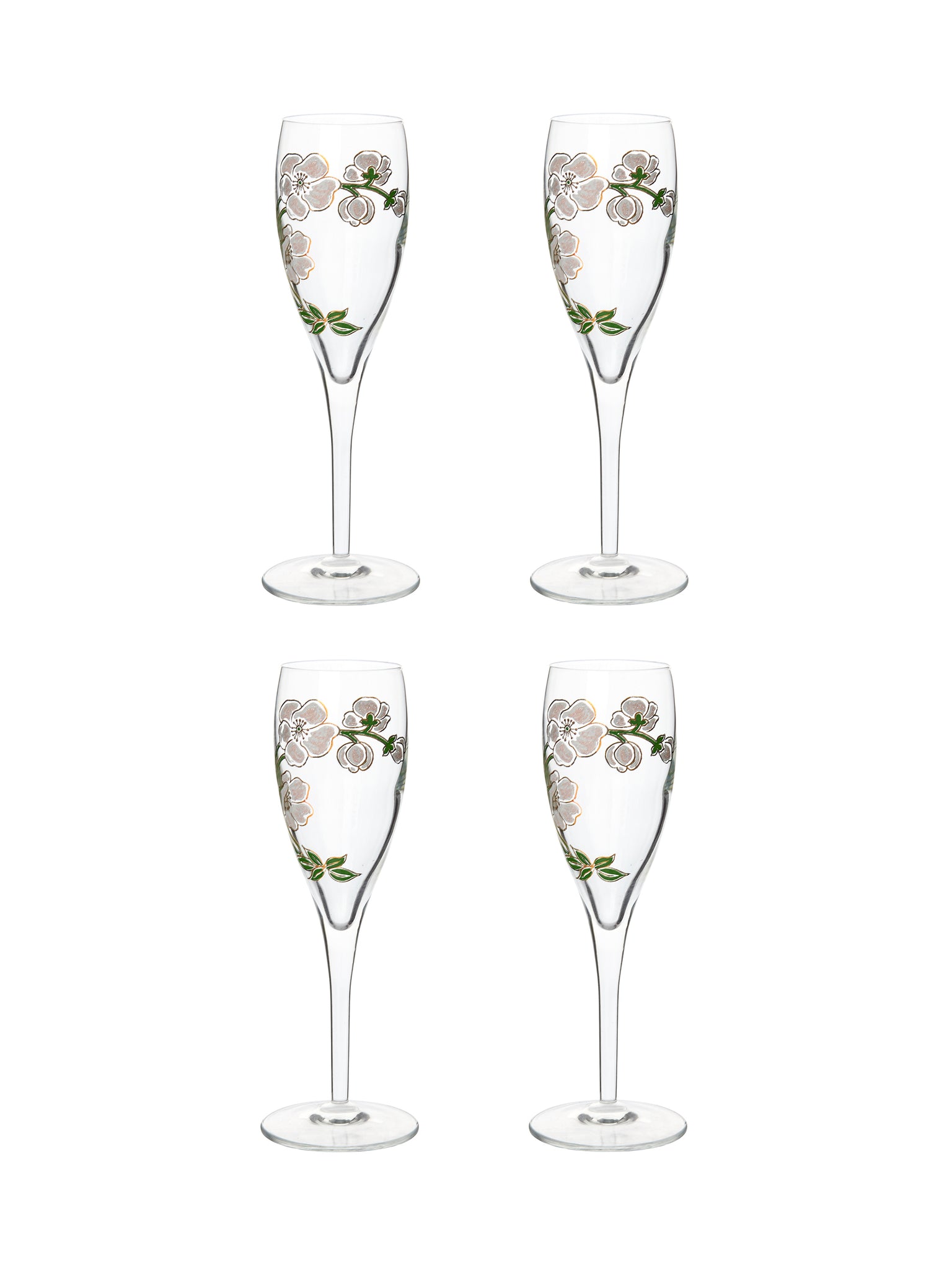 Vintage Perrier-Jouet Champagne Glasses Weston Table