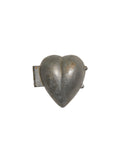 Vintage 1940s Pewter Heart with Four Leaf Clover Ice Cream Mold Weston Table
