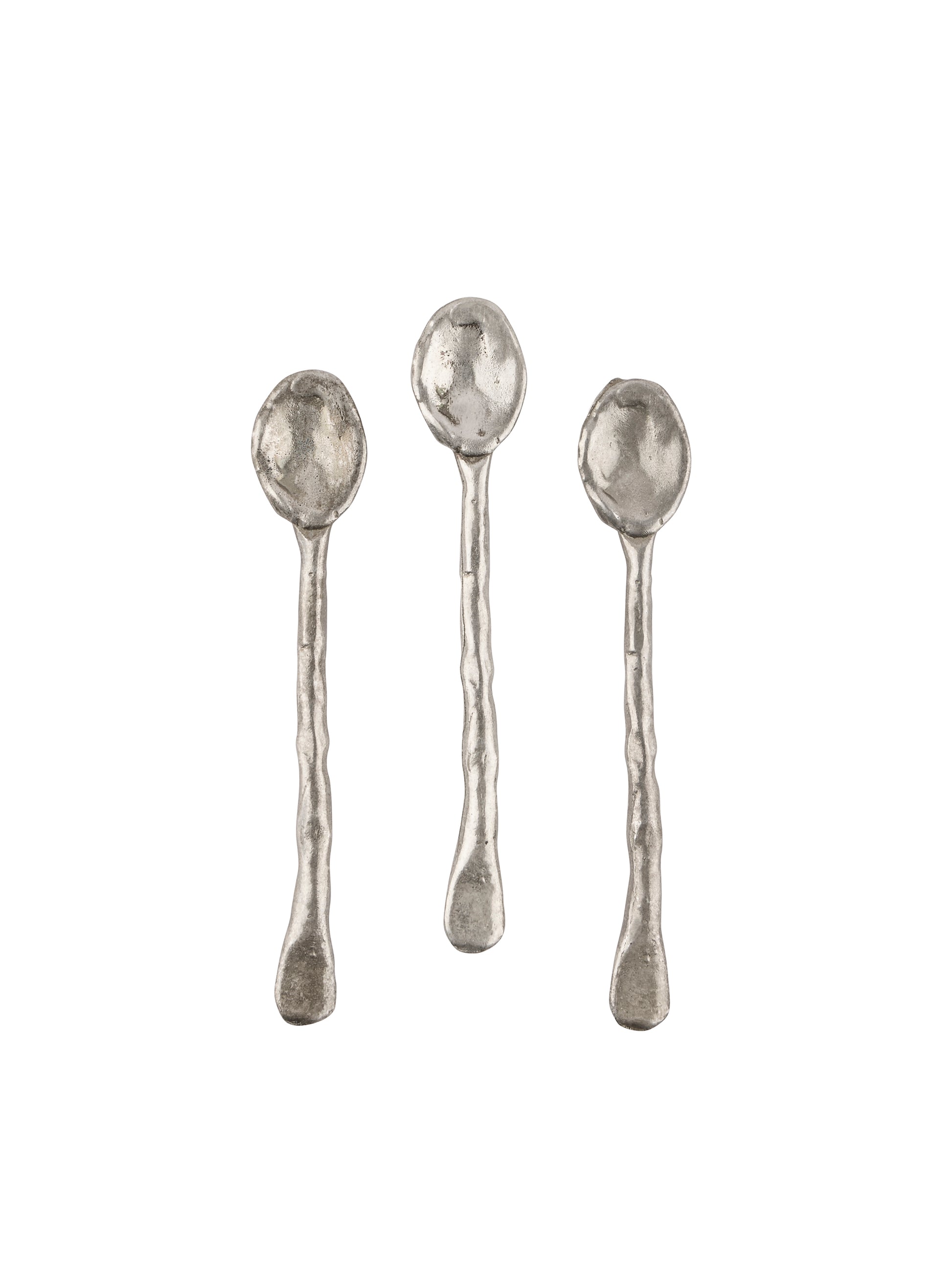 Vintage Pewter Textured Salt Spoons Weston Table