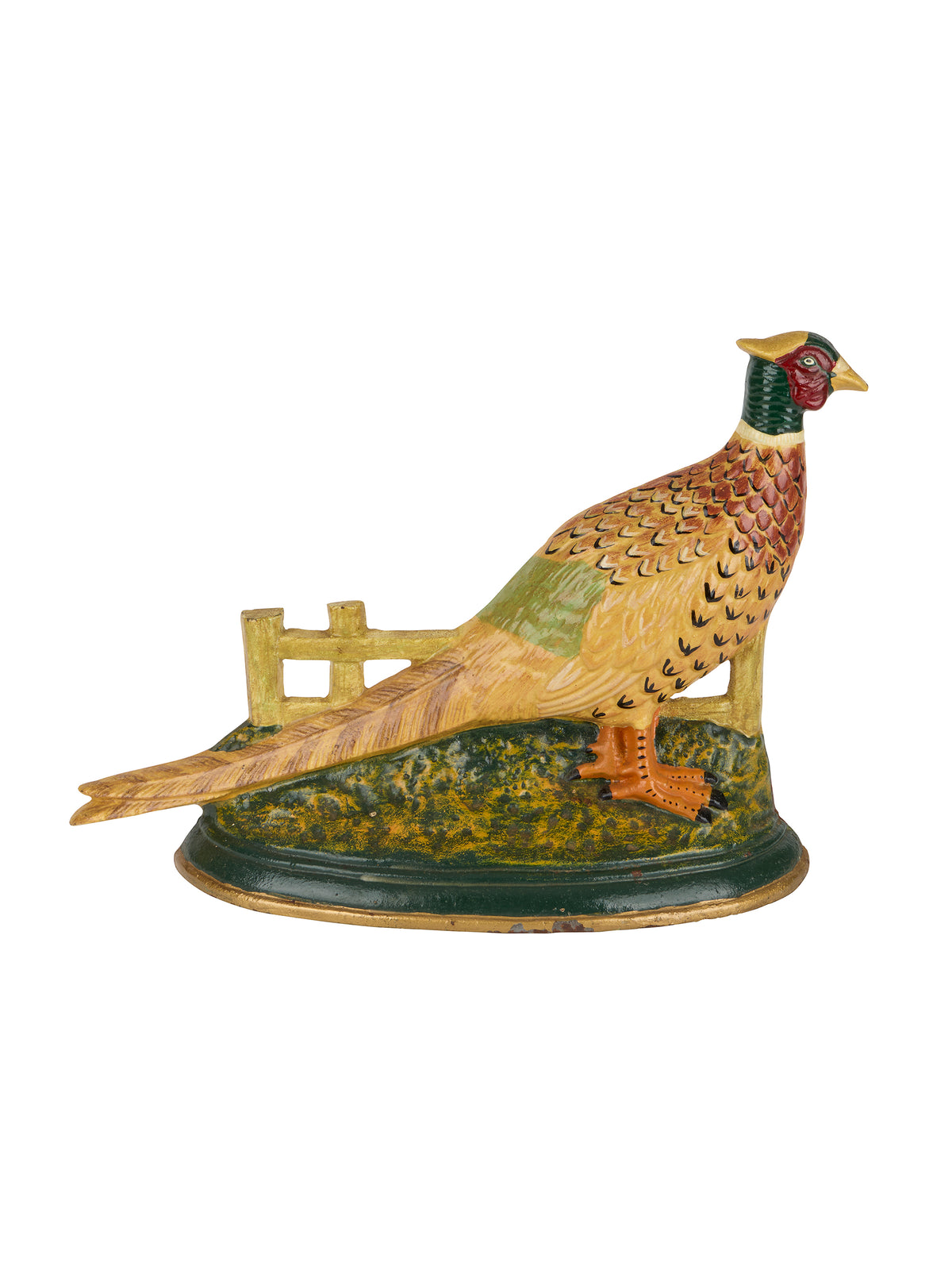 Vintage Pheasant Cast Iron Doorstop Weston Table