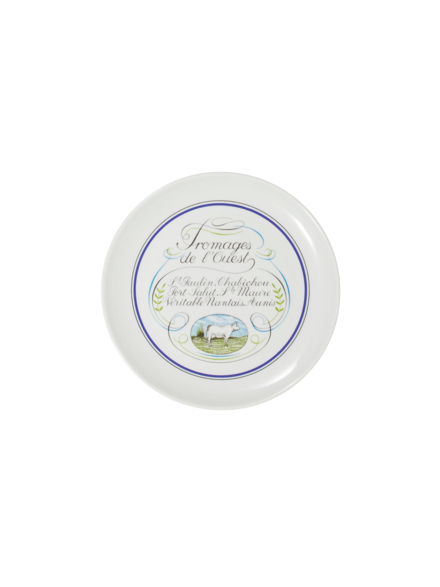 Vintage Porcelaine D'Auteuil Cheese Plate Set Weston Table