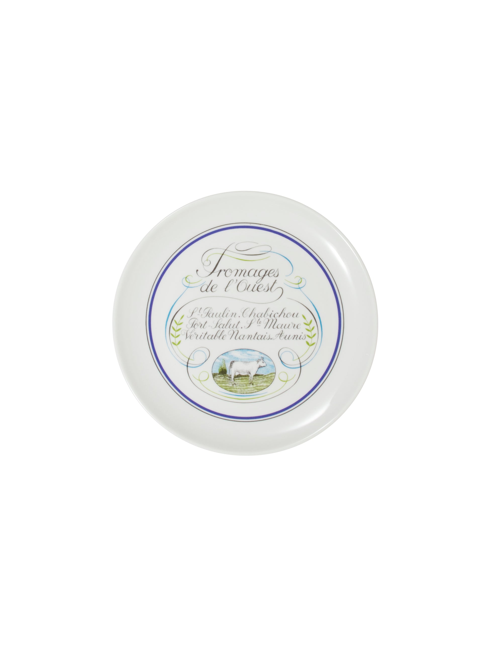 Vintage Porcelaine D'Auteuil Cheese Plate Set Weston Table
