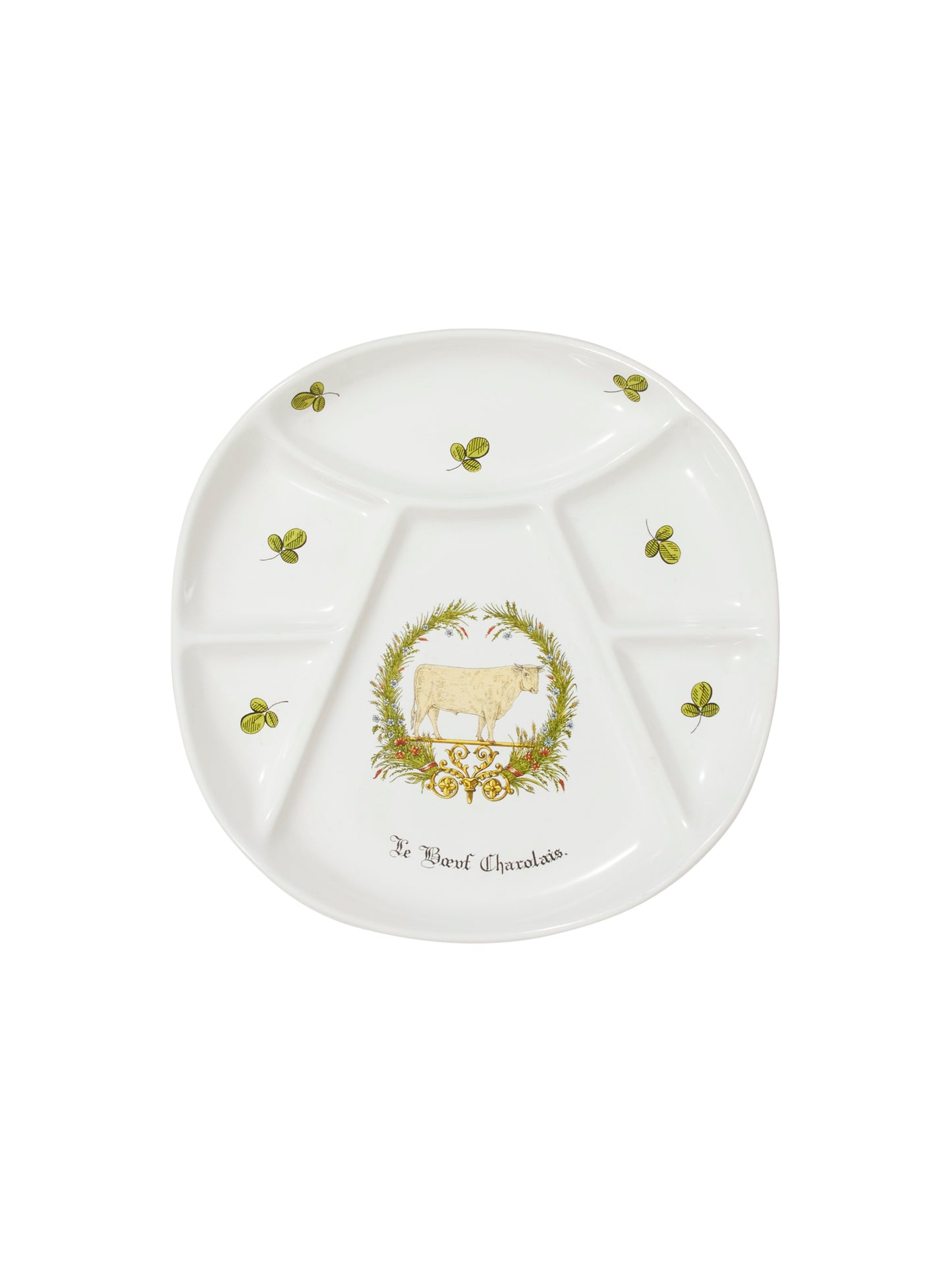 Vintage Porcelaine D'Auteuil Paris Fondue Plates Weston Table