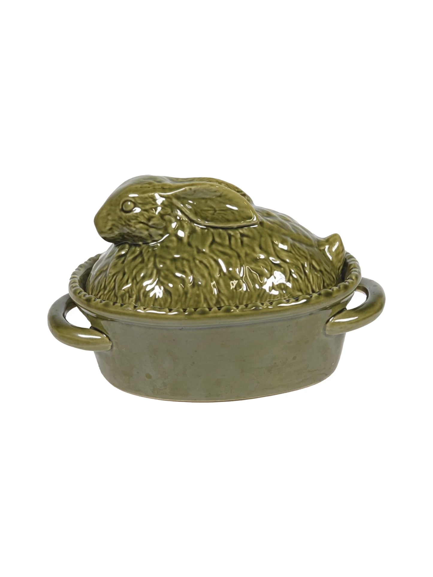 Vintage Rabbit Olive Green Tureen Weston Table