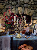 Vintage Ralph Lauren Stag Eight Point Antler Candelabra Weston Table