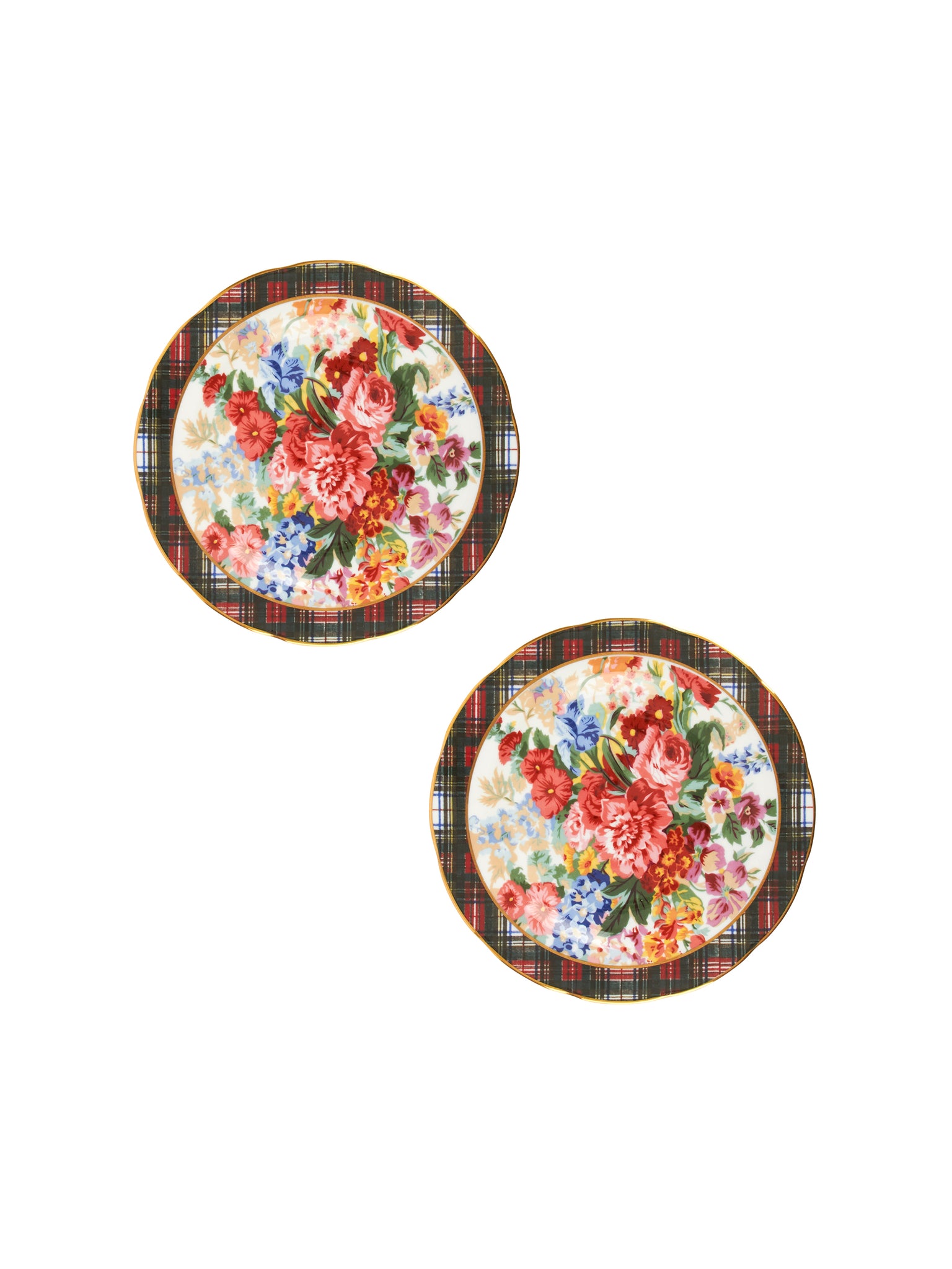 Vintage Ralph Lauren Hampton Floral Canape Plates Weston Table