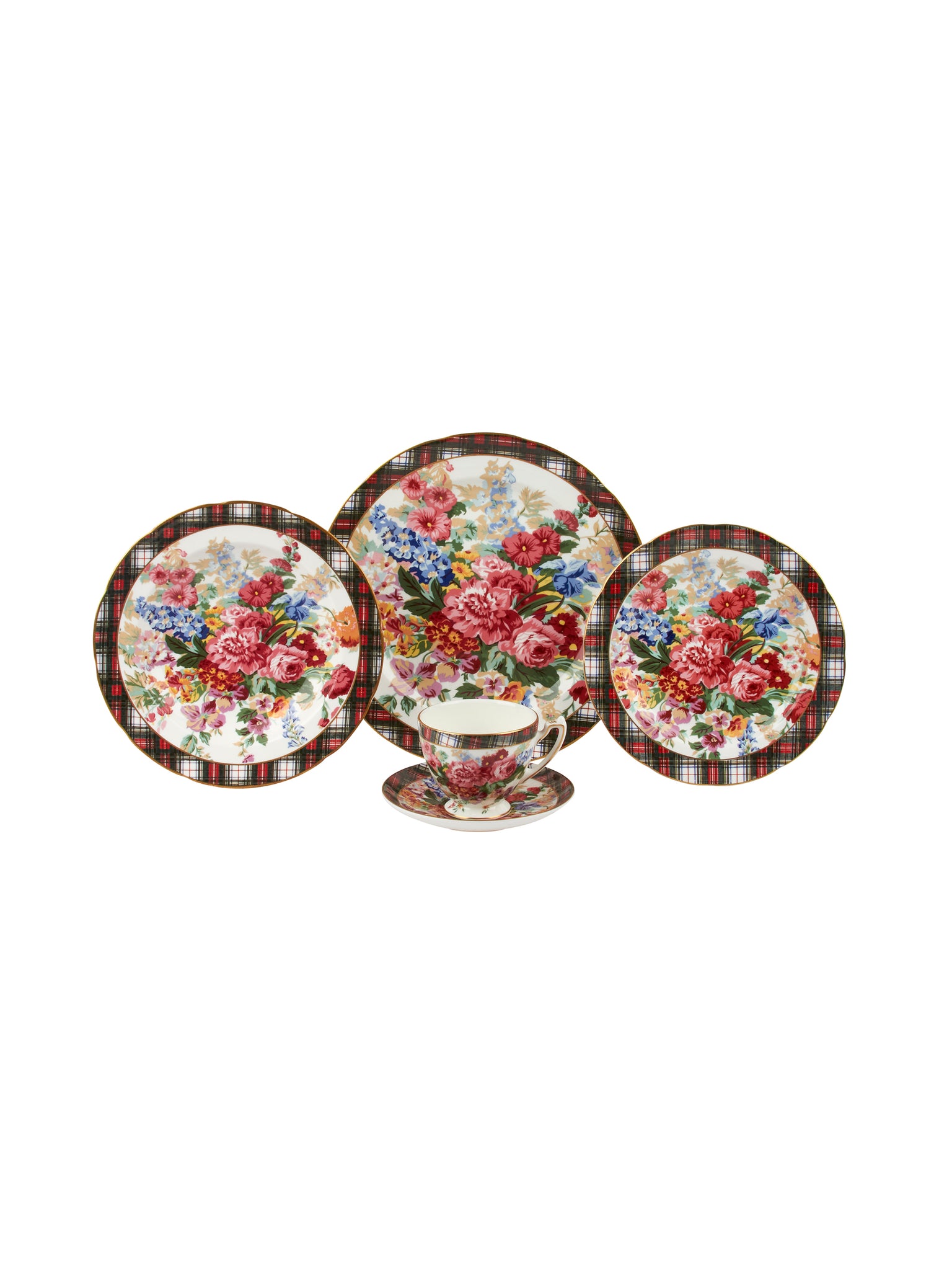 Vintage Ralph Lauren Hampton Floral Dinnerware for Six Weston Table