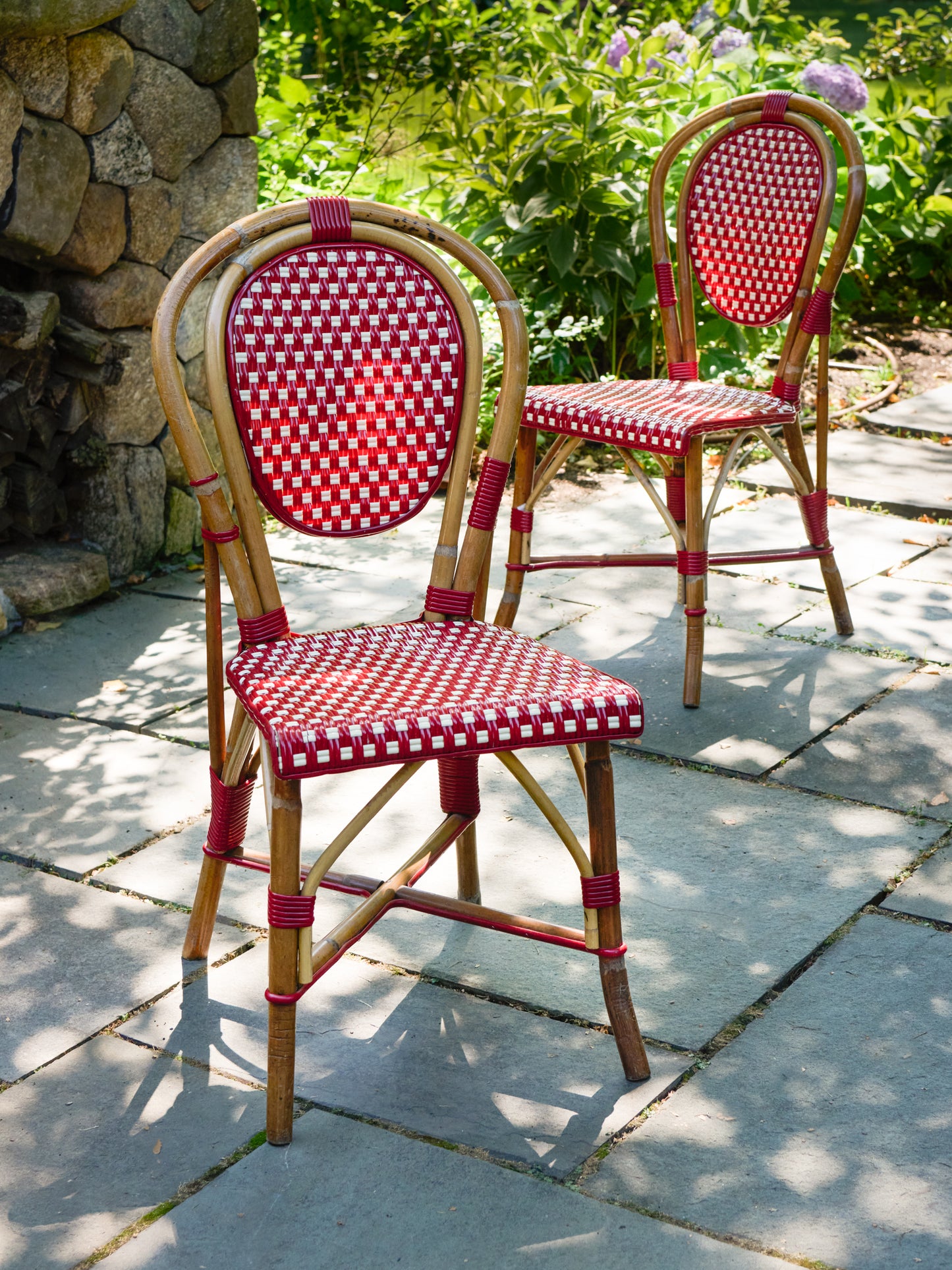 Vintage Red French Bistro Chairs Weston Table