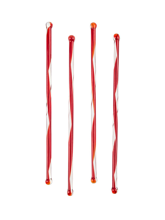 Vintage Red and White Peppermint Stick Swizzle Sticks Weston Table