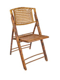 Vintage Retro Bamboo Folding Chairs Weston Table