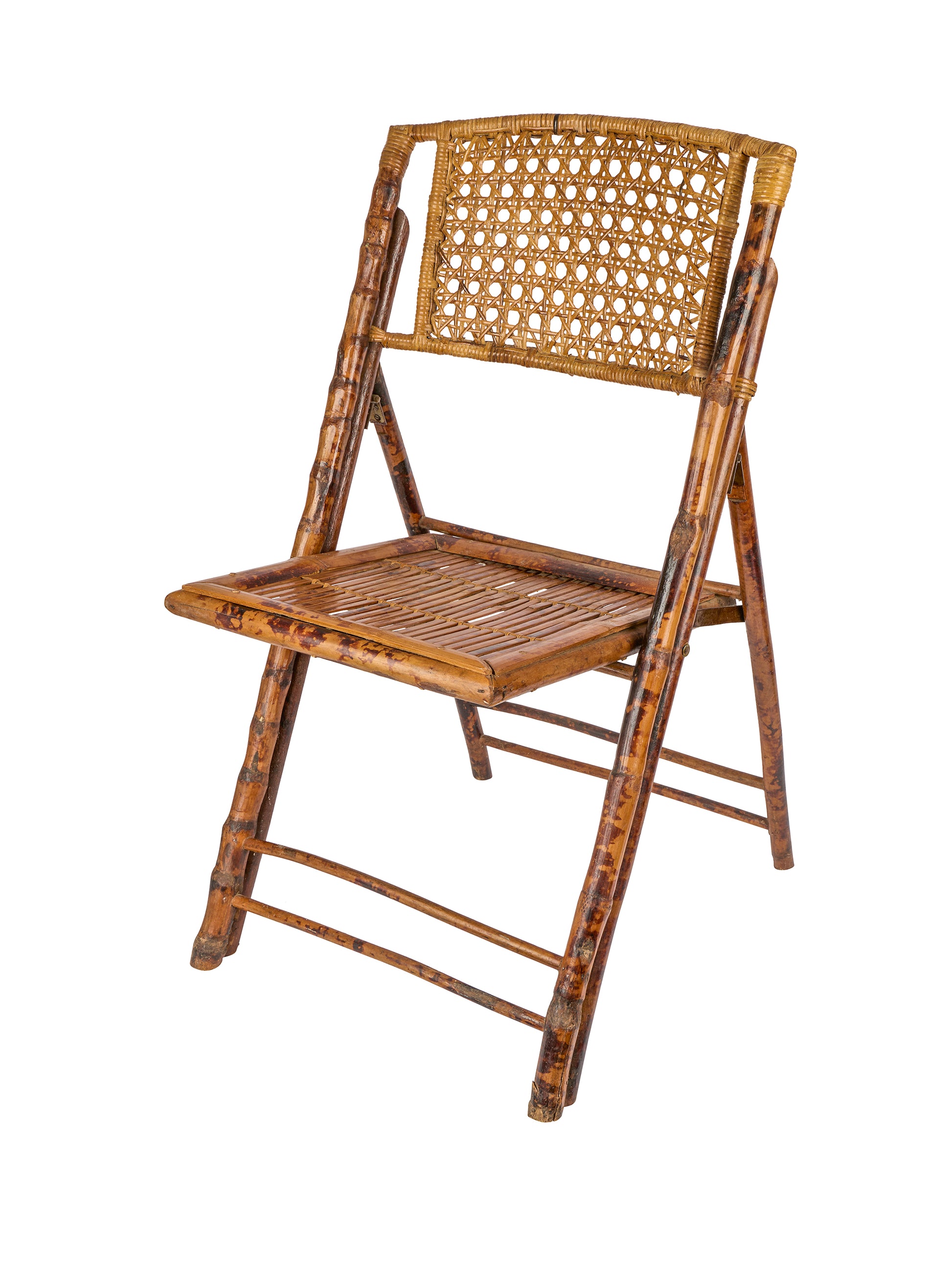 Vintage Retro Bamboo Folding Chairs Weston Table