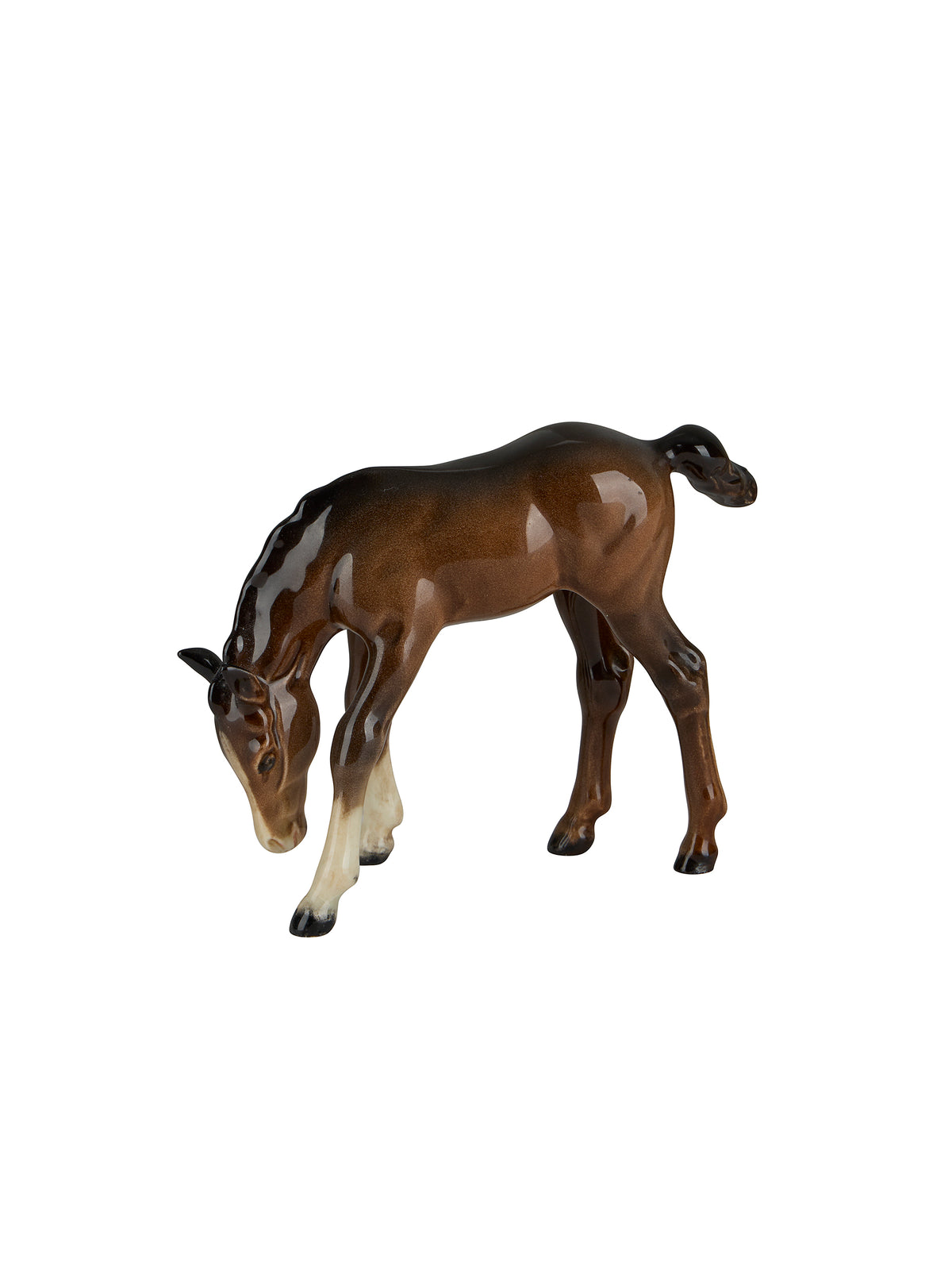 Vintage Retro Beswick Liver Chestnut Foal One Weston Table