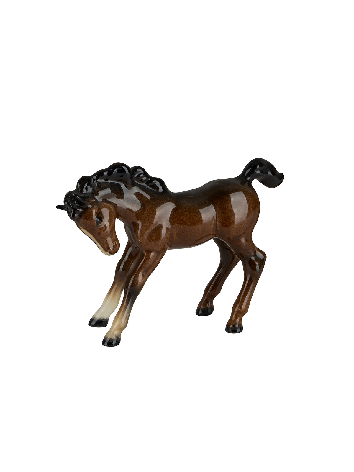 Vintage Retro Beswick Liver Chestnut Foal Two Weston Table