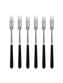 Vintage Retro Black Japanese Long-Handled Forks Set of Six Weston Table