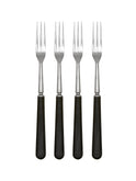 Vintage Retro Black Stainless Steel Japanese Long Handled Forks Set of Four Weston Table