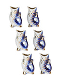 Vintage Retro Blue Fish Pitcher and Shot Glass Set Shot Glasses Set of Six Weston Table