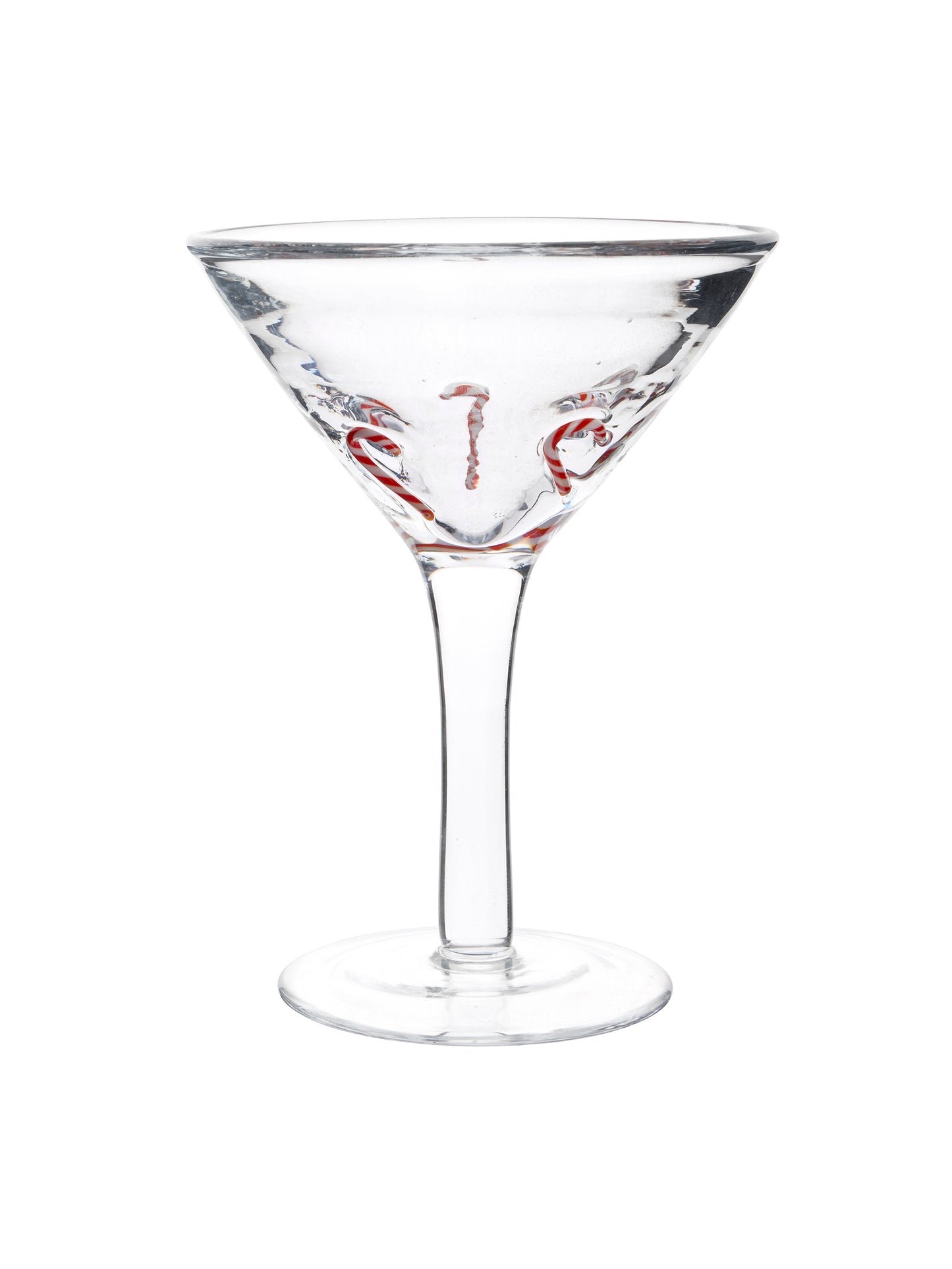 Vintage Retro Candy Cane Cocktail Martini Glasses Weston Table