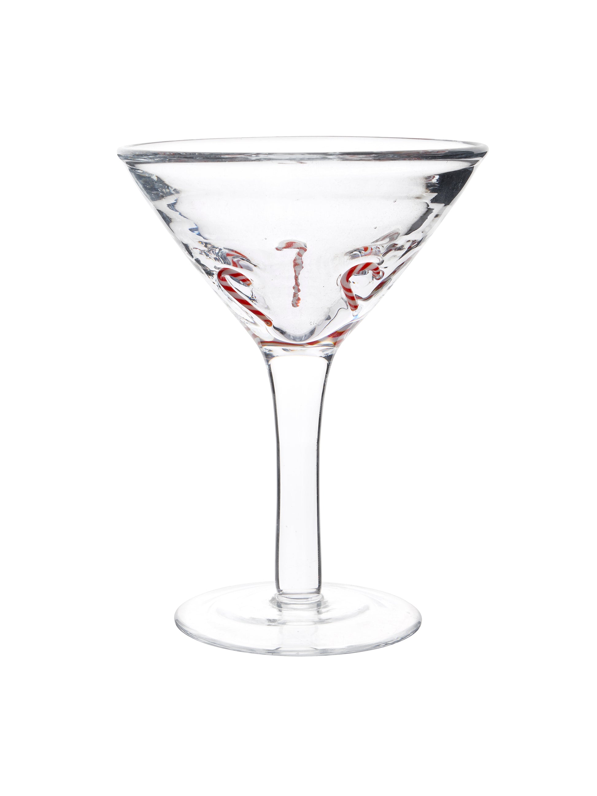 Vintage Retro Candy Cane Cocktail Martini Glasses Weston Table