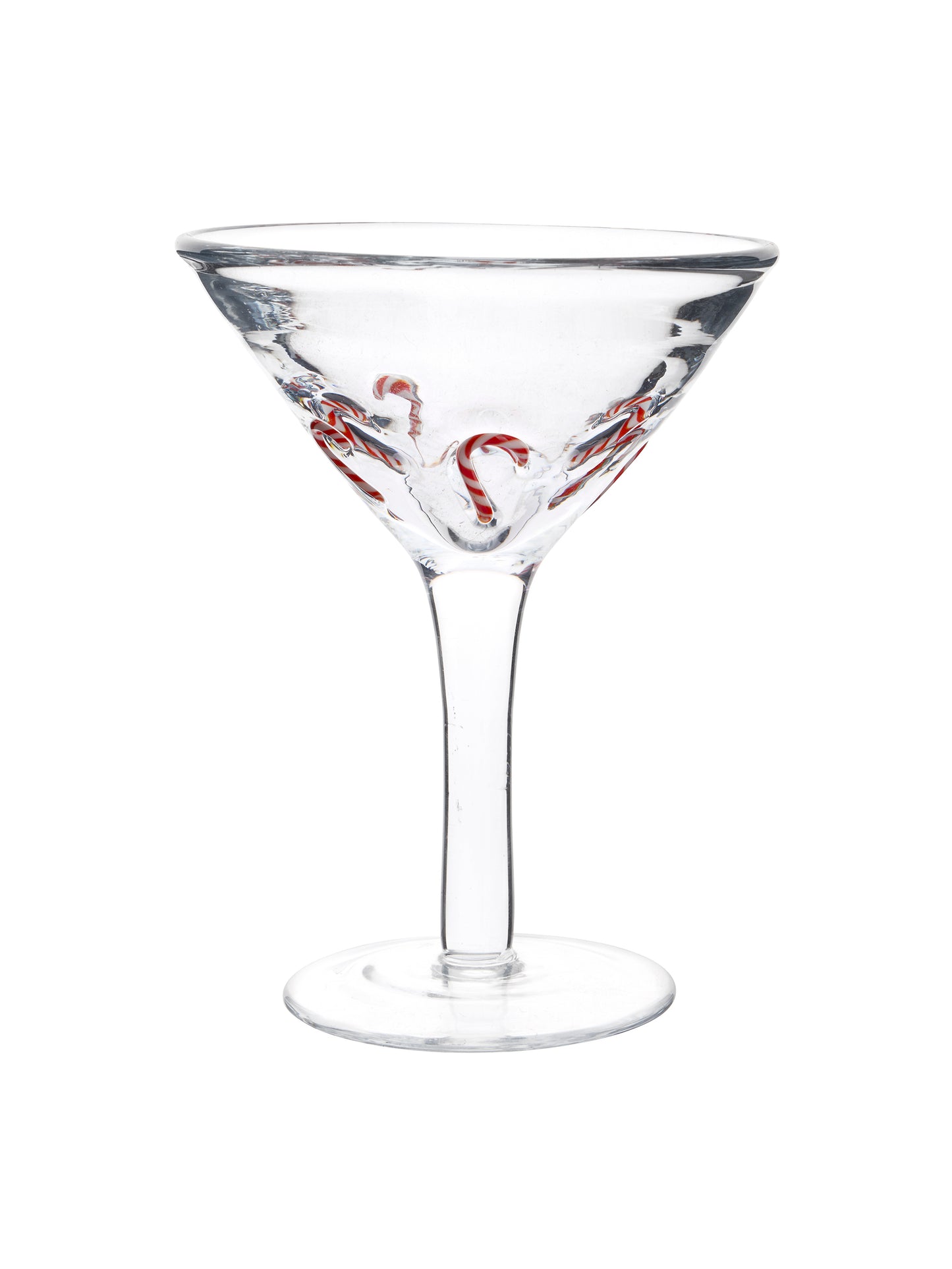 Vintage Retro Candy Cane Cocktail Martini Glasses Weston Table