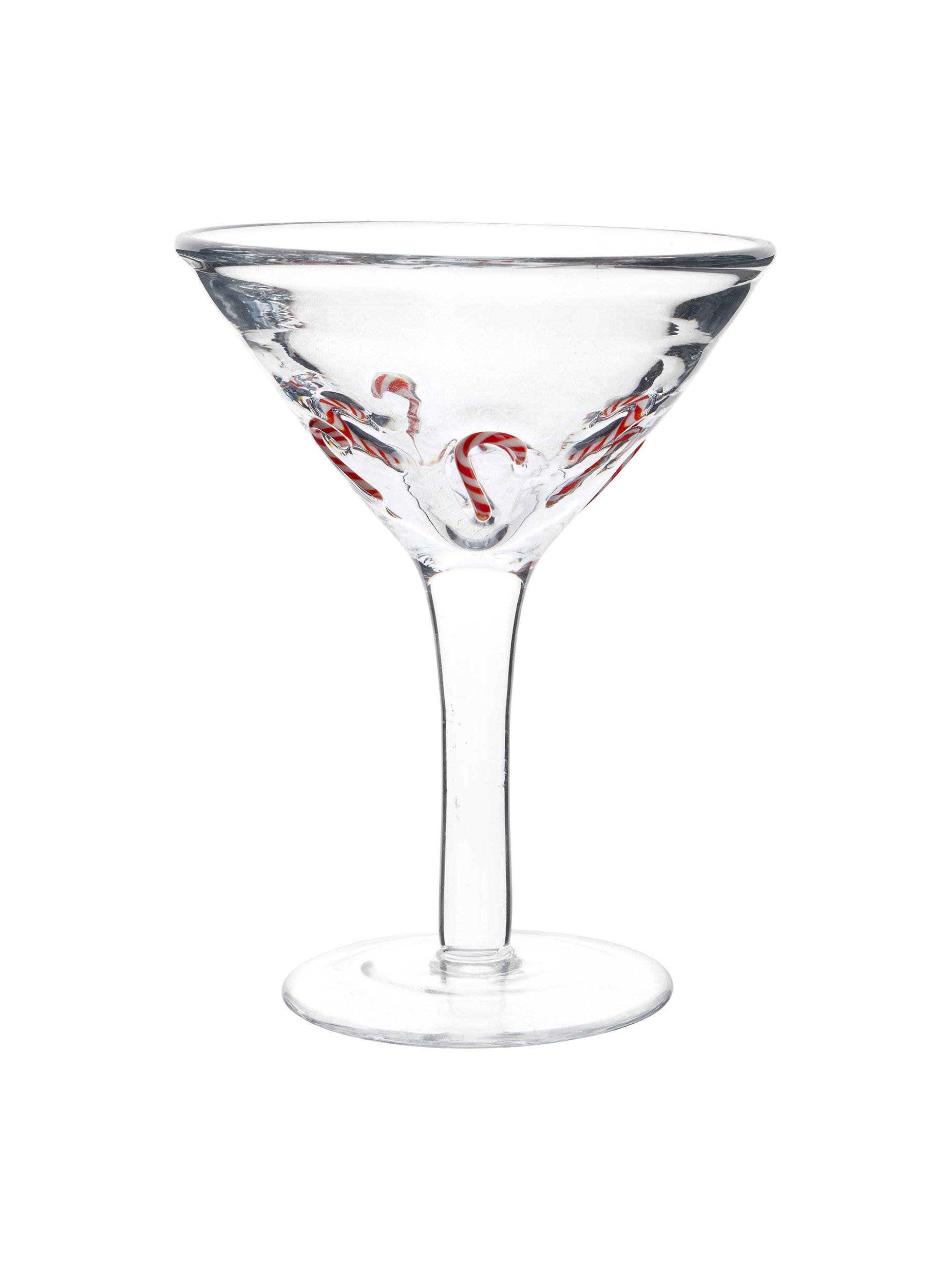 Vintage Retro Candy Cane Cocktail Martini Glasses Weston Table