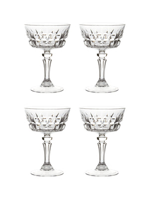  Vintage Retro Chantelle Cocktail Glasses Set of Four Weston Table 