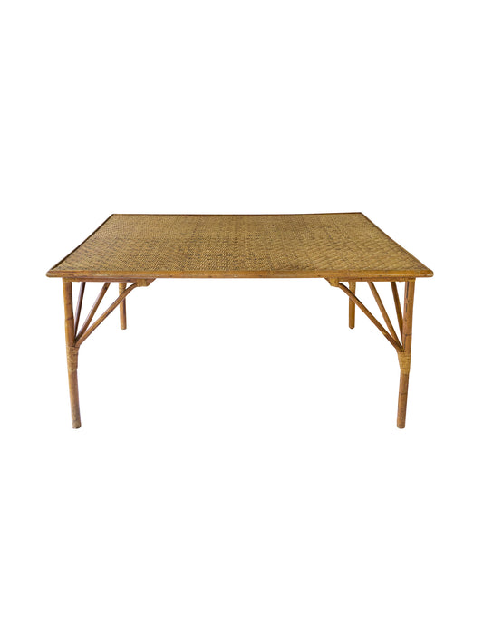 Vintage Retro French Rattan Table Weston Table