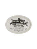 Vintage Retro French Trout Recipe Plate Weston Table