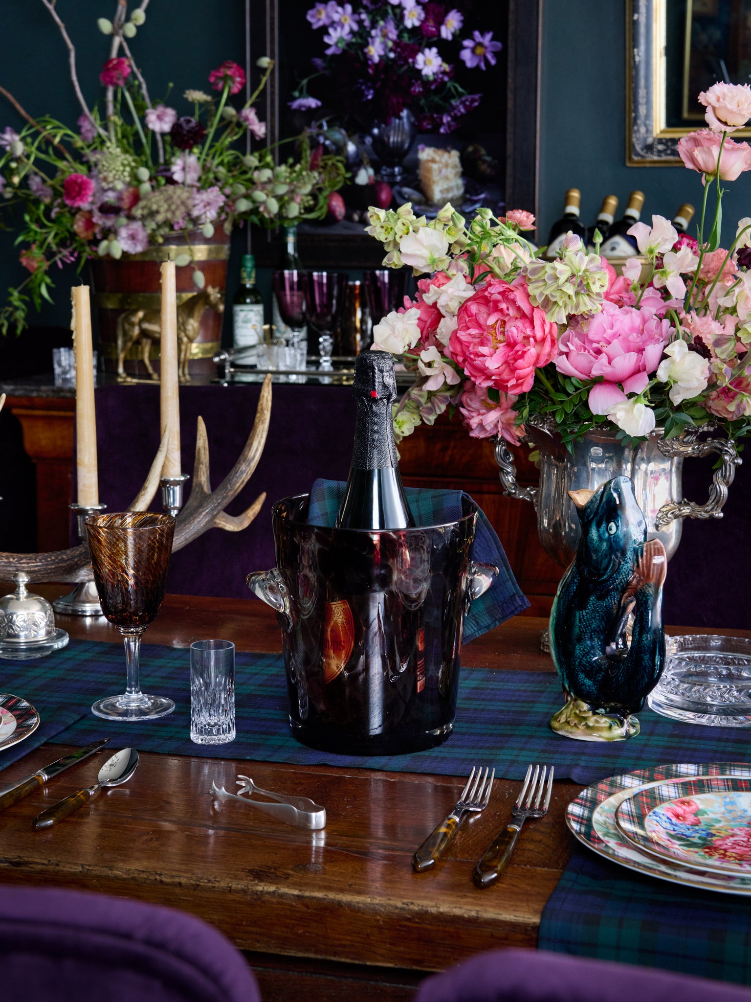 Vintage Retro Italian Tortoiseshell Wine Cooler Weston Table