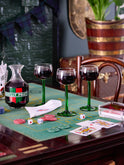 Vintage Retro Luminarc Emerald Green Cocktail Glasses Weston Table