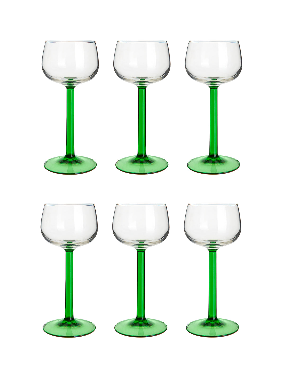 Vintage Retro Luminarc Emerald Green Cocktail Glasses Weston Table