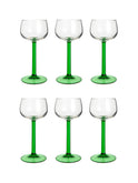 Vintage Retro Luminarc Emerald Green Cocktail Glasses Weston Table