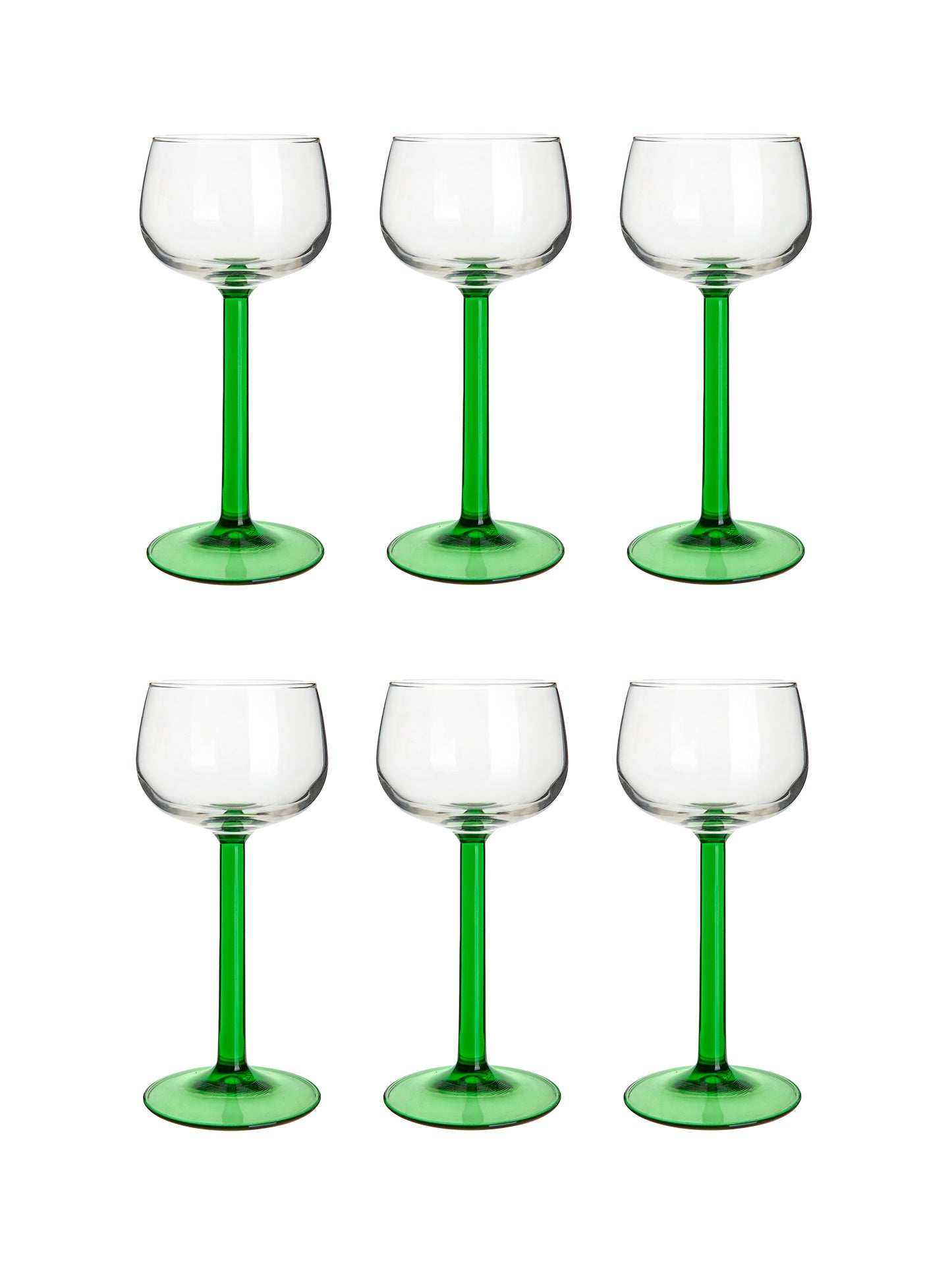 Vintage Retro Luminarc Emerald Green Cocktail Glasses Weston Table