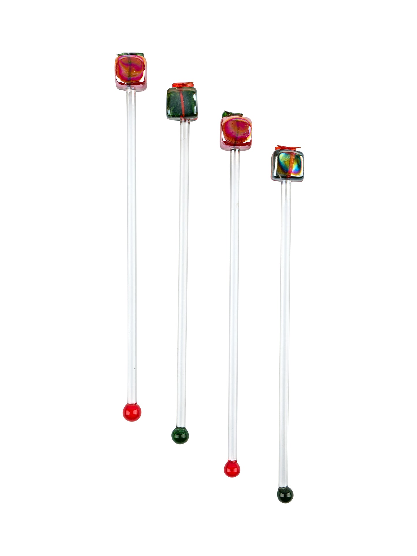 Vintage Retro Presents Glass Highball Cocktail Stirrers Weston Table