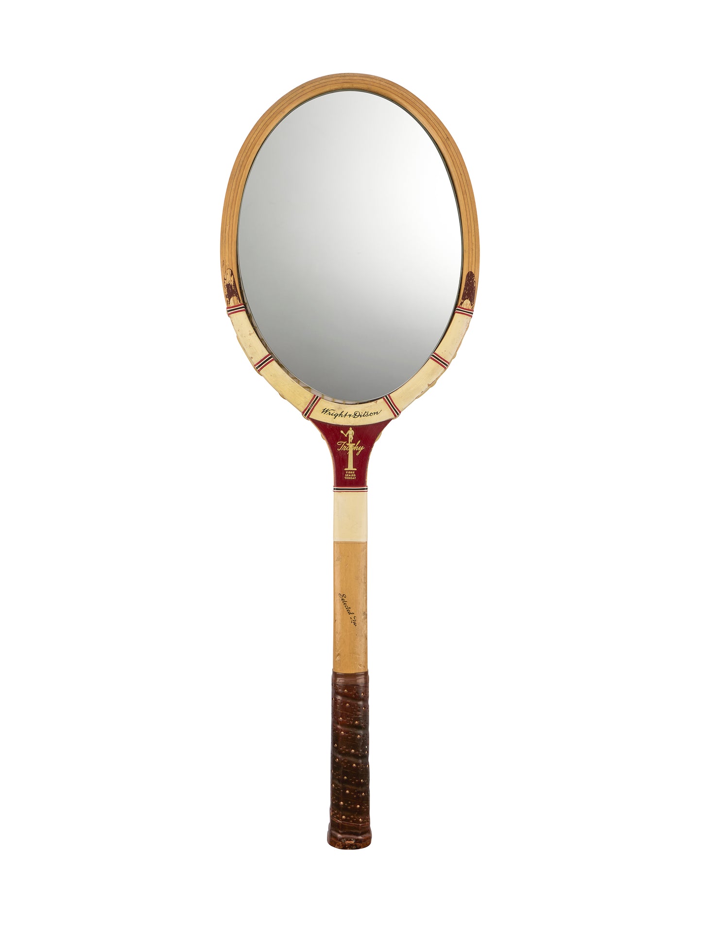 Vintage Retro Tennis Racquet Mirror Weston Table