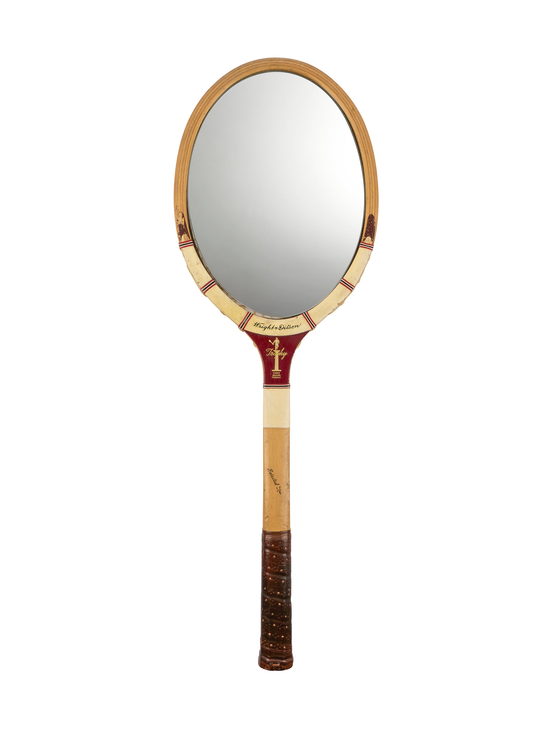 Vintage Retro Tennis Racquet Mirror Weston Table
