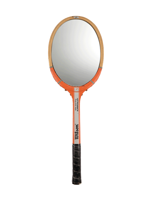 Vintage Retro Tennis Racquet Mirror Weston Table