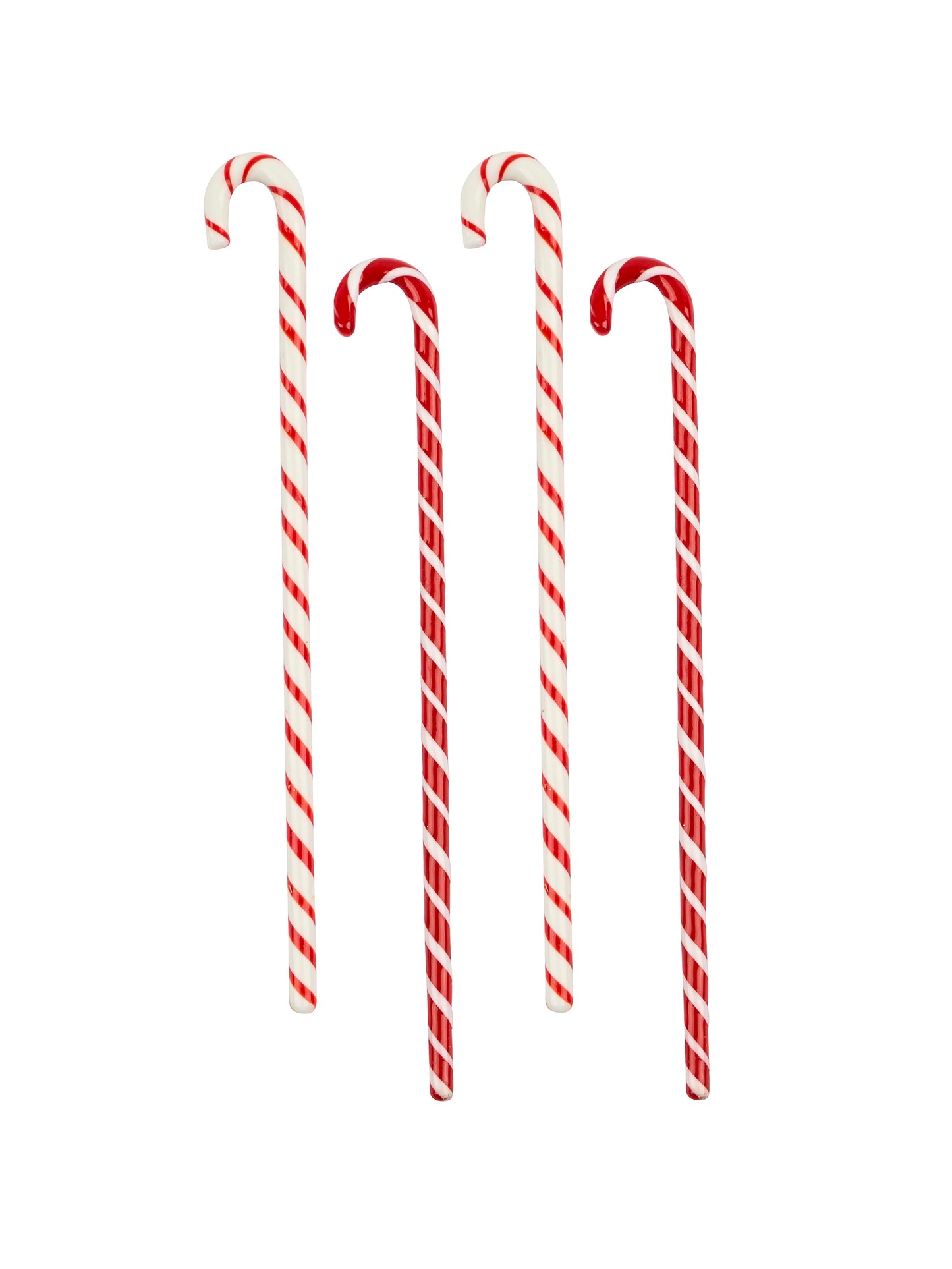 Vintage Retro Two Stripes Striped Candy Cane Glass Stirrers Weston Table