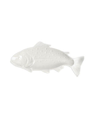  Vintage Retro White Porcelain Fish Platter Weston Table 