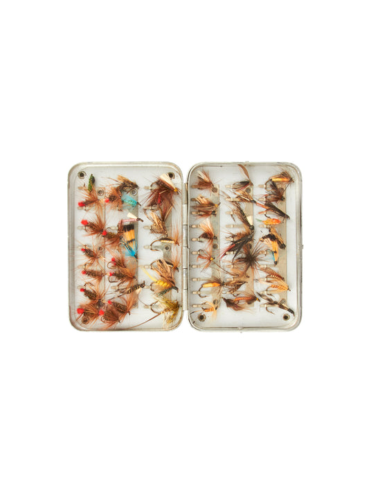 Vintage Richard Wheatley Pocket Fly Fishing Box Fly Box One Weston Table