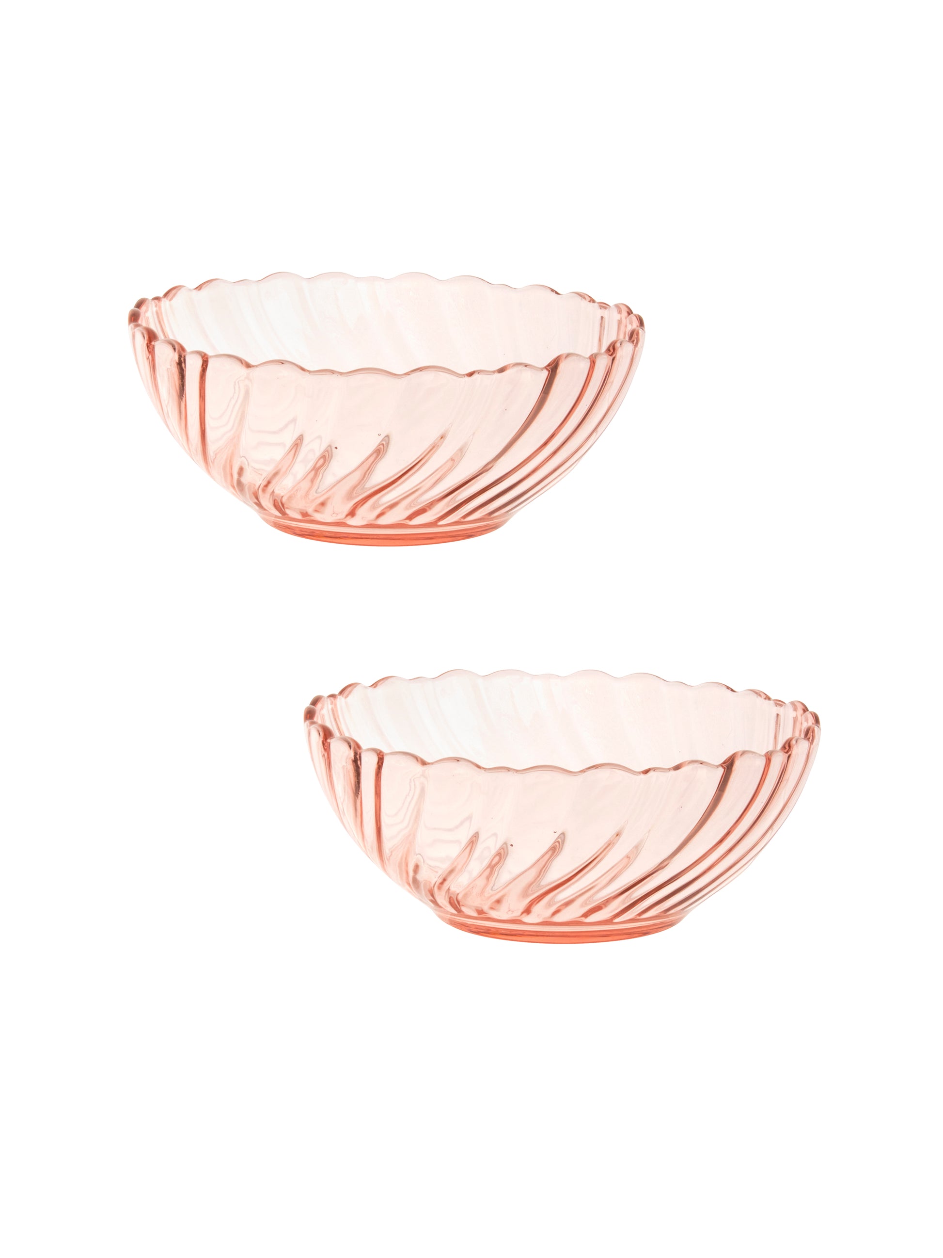 Vintage Rosaline Pink Swirl Berry Bowls Weston Table