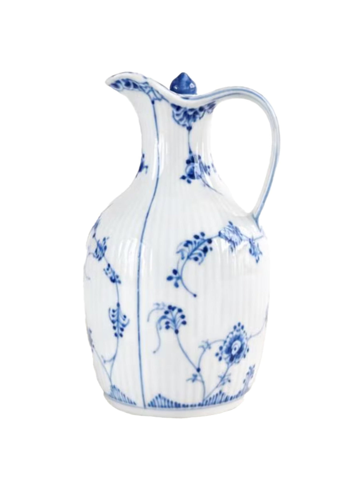 Vintage Royal Copenhagen Blue Fluted Half Lace Cruet Oil Weston Table