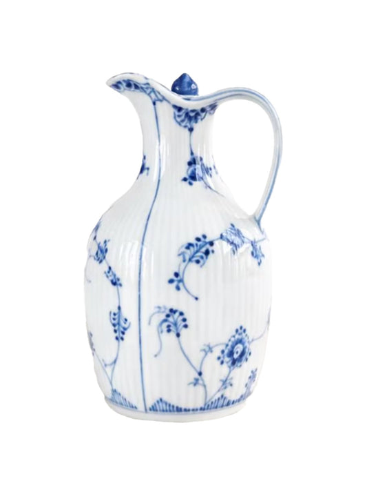 Vintage Royal Copenhagen Blue Fluted Half Lace Cruet Vinegar Weston Table