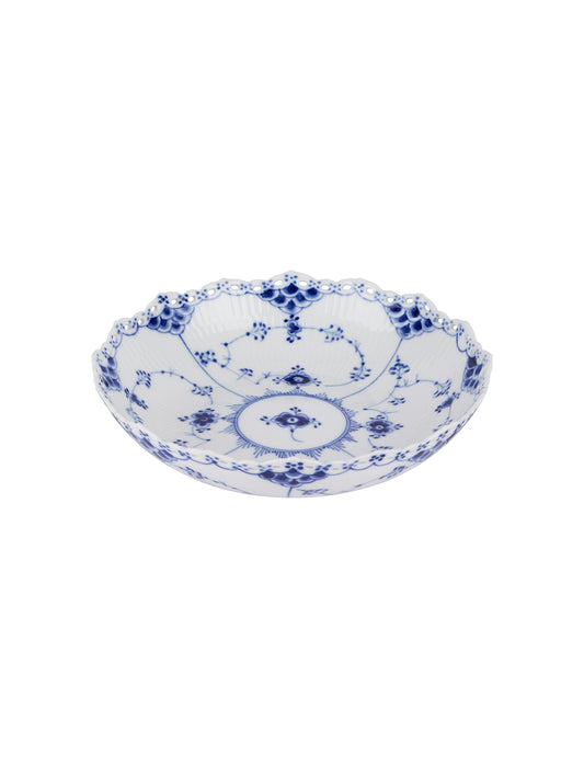 Vintage Royal Copenhagen Blue Fluted Full Lace 8.25" Bowl Weston Table