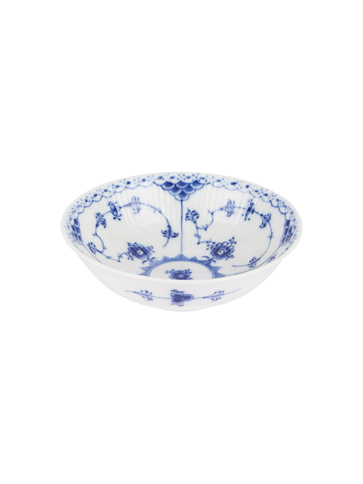 Vintage Royal Copenhagen Blue Fluted Half Lace 6.3" Bowl Weston Table