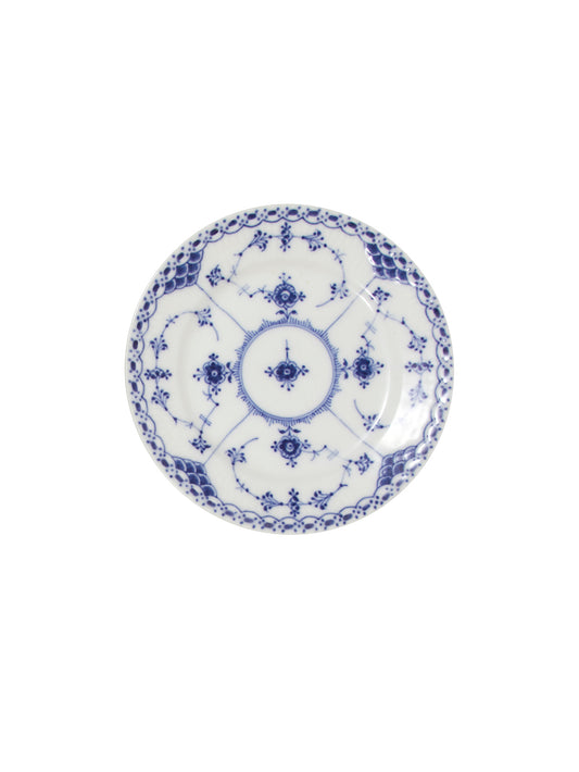 Vintage Royal Copenhagen Blue Fluted Half Lace Canape Plate Weston Table